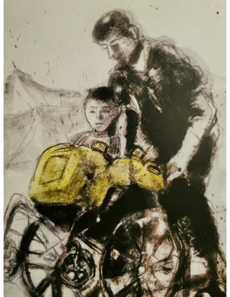 Authentische Kunst aus Gaza - Süßwasser, Rollstuhl