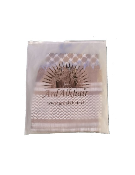 Palestinian Keffieh (Keffiyeh / Koffiyeh) - Scarf/ Shemagh, Black/Blue - ArdAlkhair