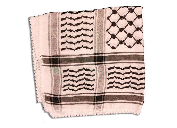 Keffieh (Keffiyeh/Koffiyeh) Shemagh noir/blanc...