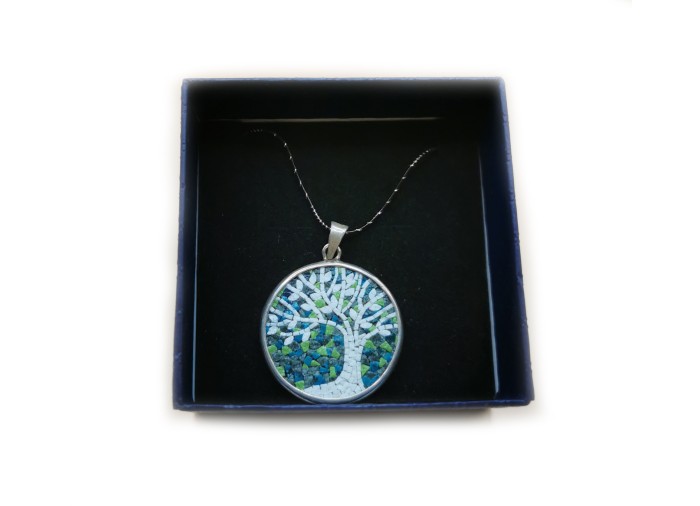 Olive Tree Necklace – Tree of Life, Stones from...