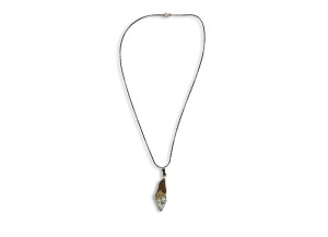 Palestine Map Necklace – Silver with Stones from Jerusalem 2