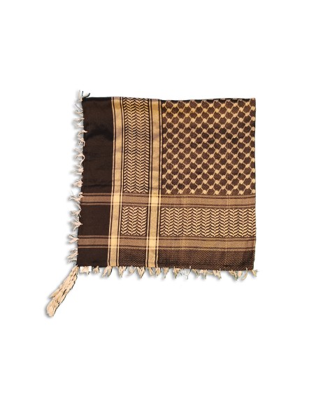 Keffieh palestinien (Keffiyeh / Koffiyeh) - Écharpe / Shemagh, Noir/ Or, ArdAlkhair