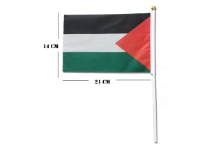 علم فلسطين مقاس صغير 21×14 سم