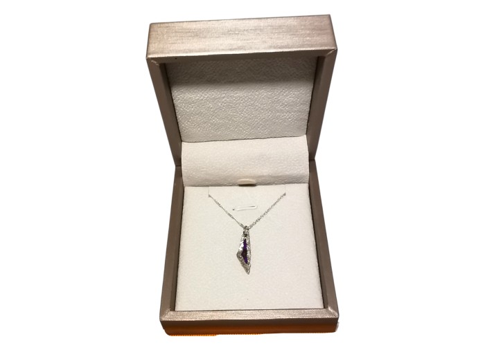 Palestine Mini Map Necklace - Silver - Green