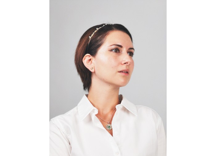 Palestine Coin Necklace - Silver - Green