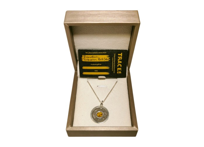 Palestine Coin Necklace - Yellow