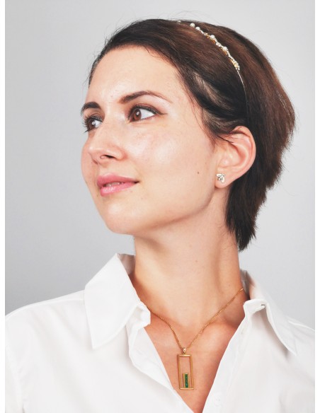 Jerusalem Gate Necklace - Green