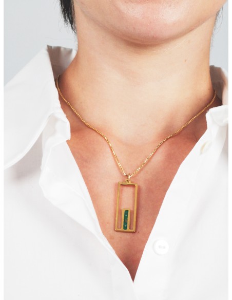 Collier Porte de Jérusalem - vert