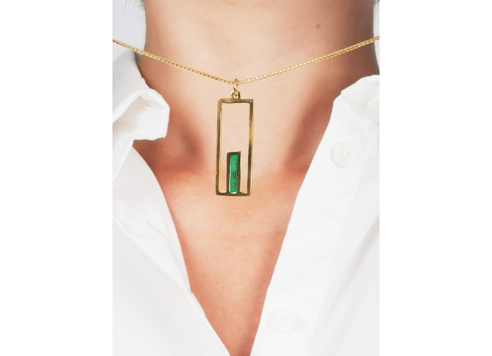 Collier Porte de Jérusalem - vert