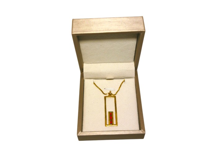 Jerusalem Gate Necklace - Red