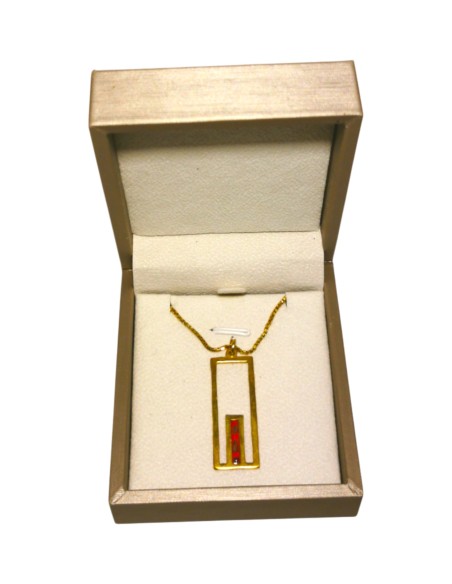 Collier Porte de Jérusalem - rouge