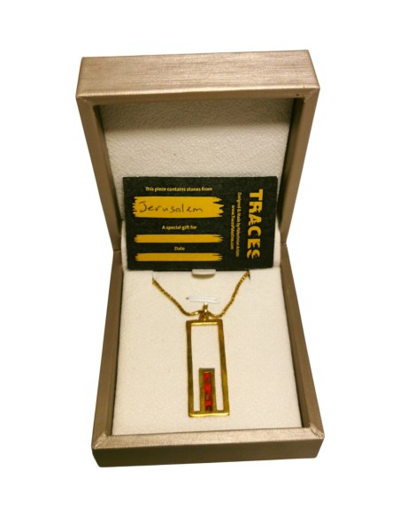 Jerusalem Gate Necklace - Red