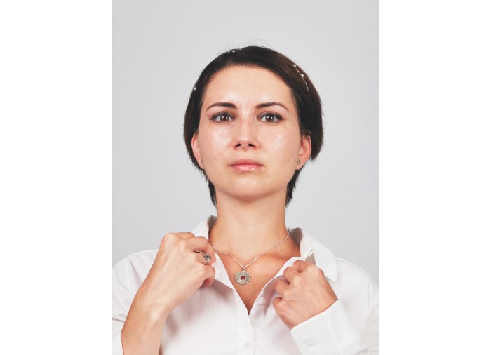 Collier Carte Miniature de la Palestine -...