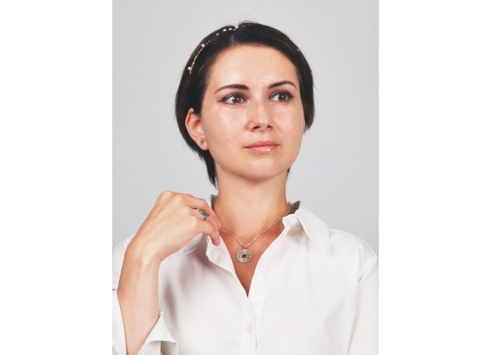 Collier Carte Miniature de la Palestine -...