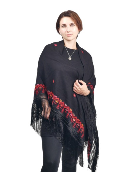 Palestine Coin Necklace - Silver - red