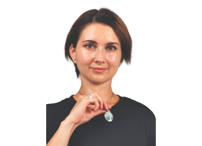 عقد شجرة الزيتون / شجرة الحياة – مصنوع من الفضة...