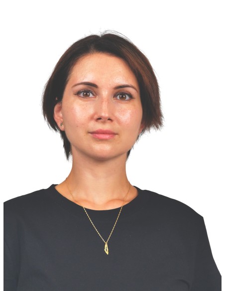 Palestine Mini Map Necklace - Gold-plated silver - Green