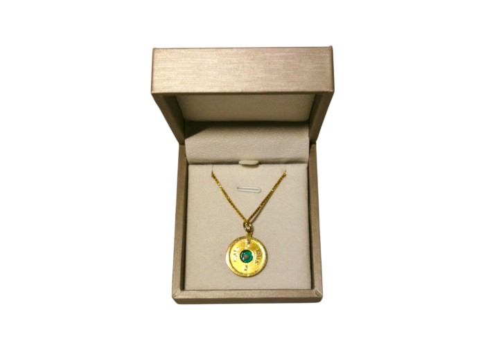 Collier Carte Miniature de la Palestine -...