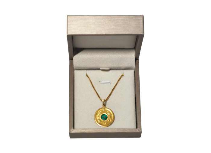Palestine Coin Necklace - Gold-plated silver -...