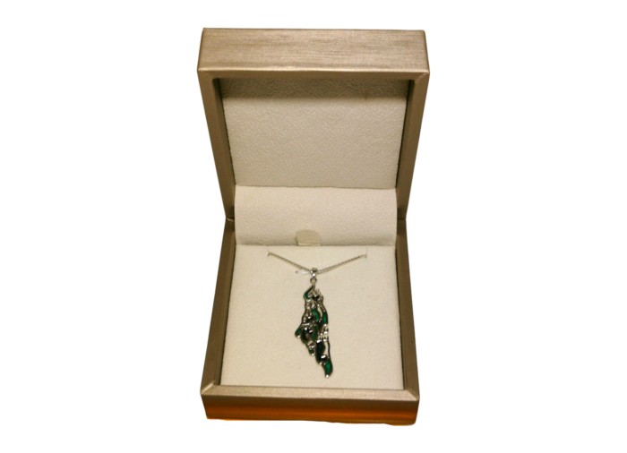 The Map – Darwish Quote Necklace - Silver