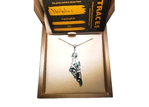 The Map – Darwish Quote Necklace - Silver