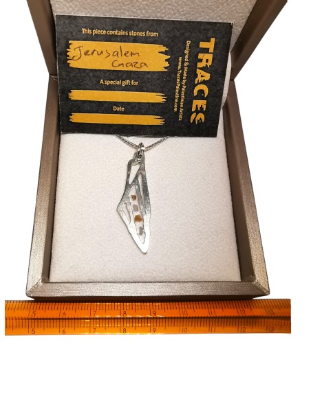 Palestine Map Necklace