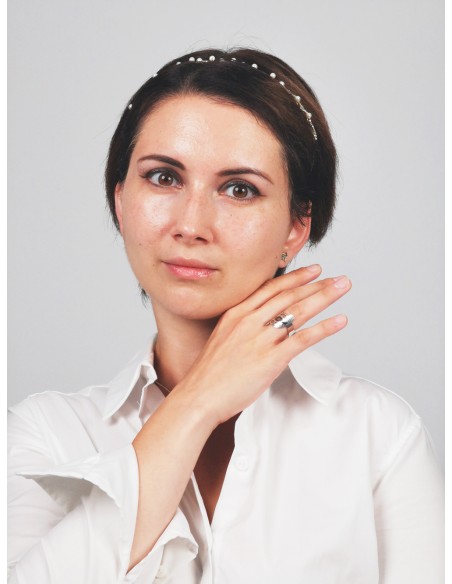 Kufiyyeh-Ring - Silber