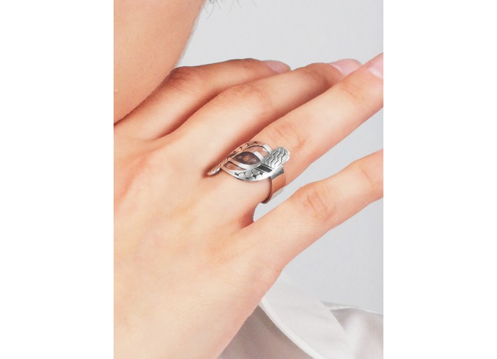 Bague Kuffiyeh - Argent