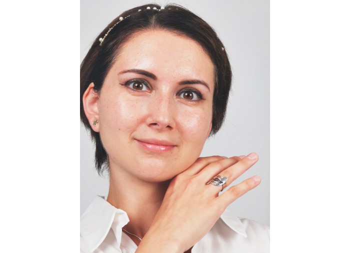 Kufiyyeh-Ring - Silber