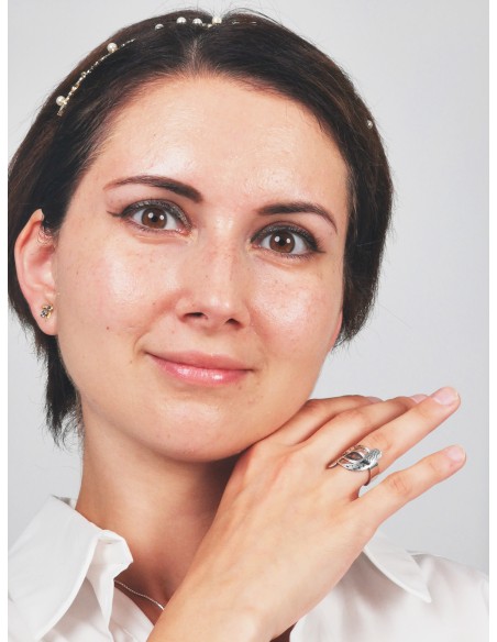 Kufiyyeh-Ring - Silber