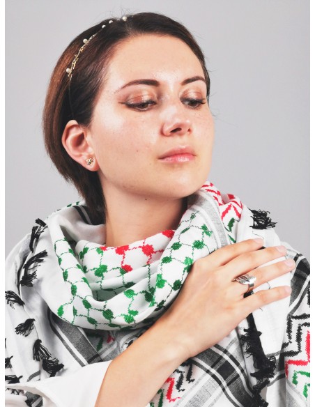 Bague Kuffiyeh - Argent