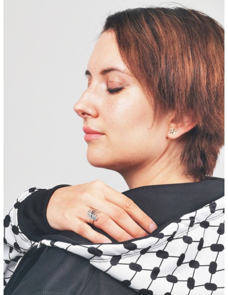 Bague Kuffiyeh - Argent