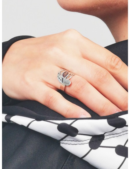 Kufiyyeh Ring - Silver