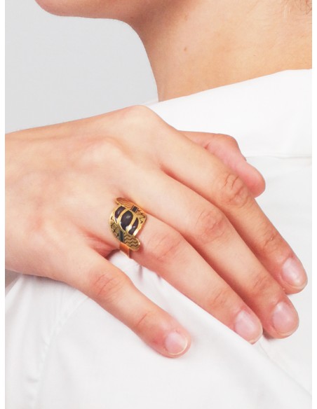 Kufiyyeh Ring - Gold-Plated Silver