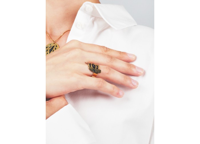 Kufiyyeh Ring - Gold-Plated Silver