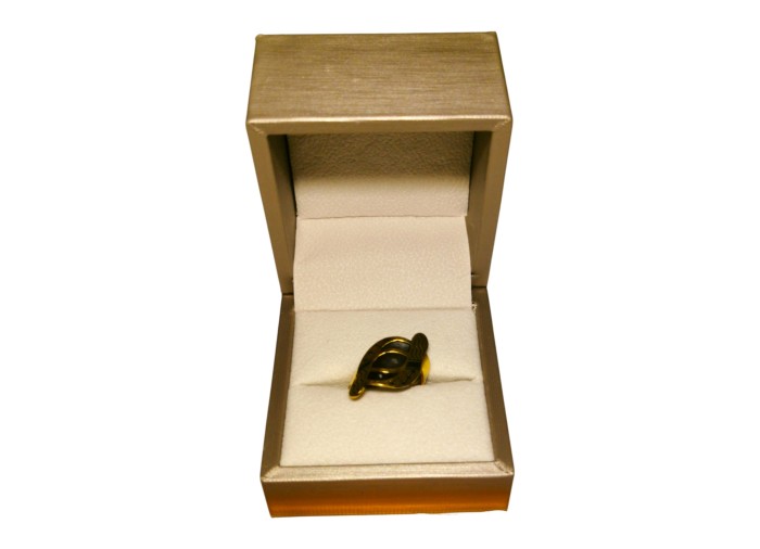 Kufiyyeh-Ring - Silber vergoldetes