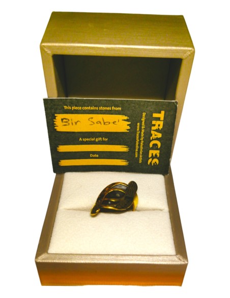 Kufiyyeh-Ring - Silber vergoldetes