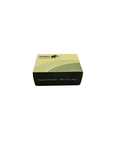 صابون زيت الزيتون بالميرامية – نابلس – عضوي – صنع في فلسطين