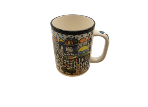 Mug en céramique – Motif paysage urbain de Jérusalem (L)