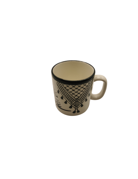 Mug en céramique – Motif keffieh (M)