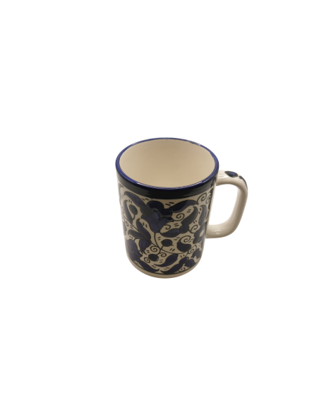 Mug en céramique – Motif traditionnel bleu (L)