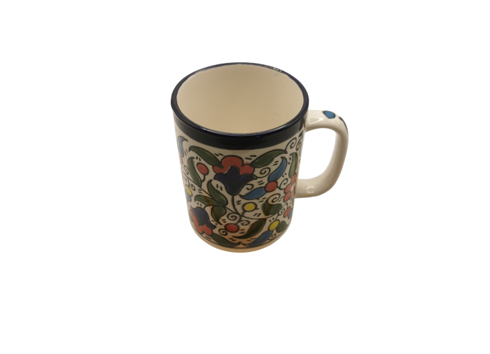 Mug en céramique – Motif traditionnel multicolore