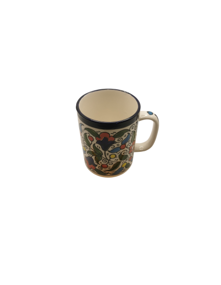 Mug en céramique – Motif traditionnel multicolore