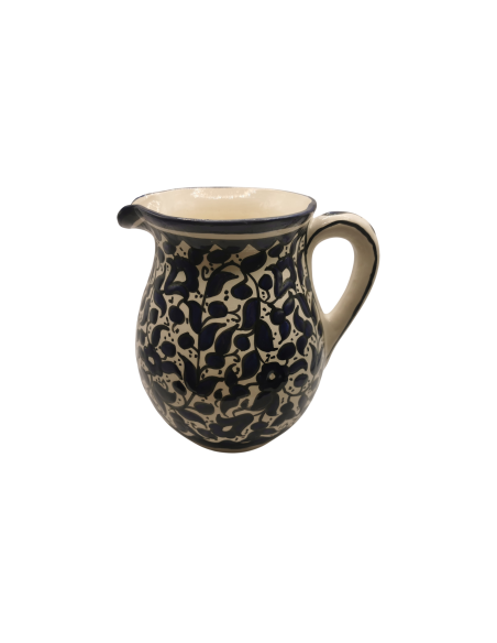 Pichet en céramique – Motif traditionnel bleu