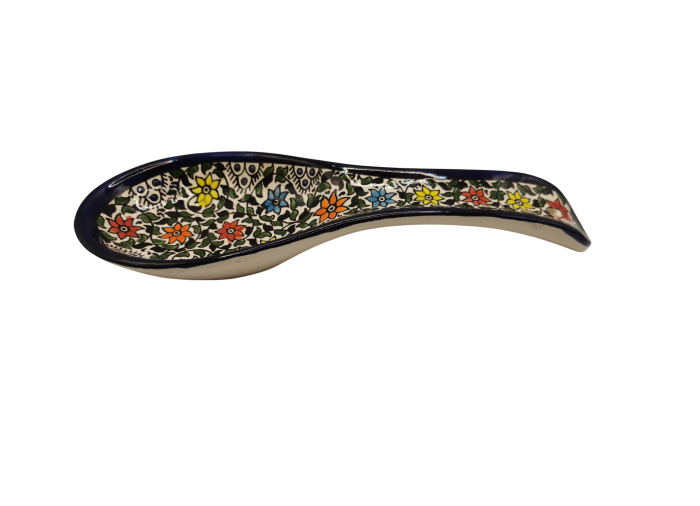 Ceramic Spoon – Multicolor Traditional Pattern...