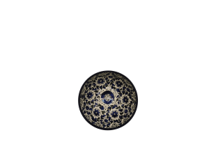 Bol rond en céramique – Motif traditionnel bleu (1) (S)