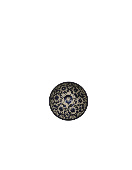 Round Ceramic Bowl – Blue Traditional Pattern (1) (S)