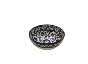 Bol rond en céramique – Motif traditionnel bleu (1) (S) 2