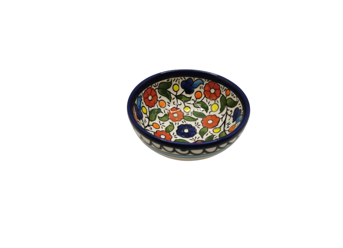 Round Ceramic Bowl – Floral Pattern (2) (S)