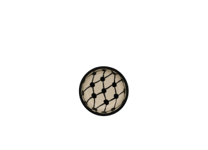 Bol rond en céramique – Motif keffieh (S)